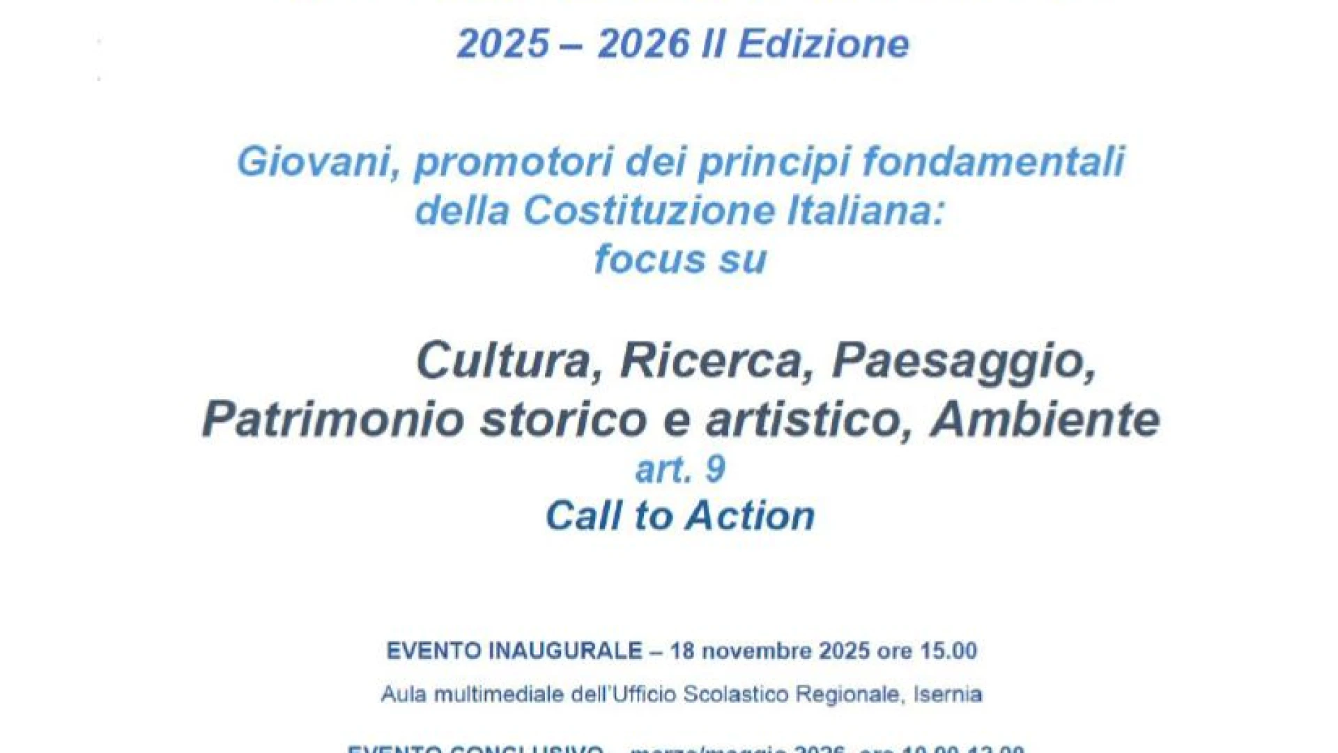 Isernia: in PREFETTURA e’ stata presentata la seconda edizione del Festival dell’Educazione Civica.